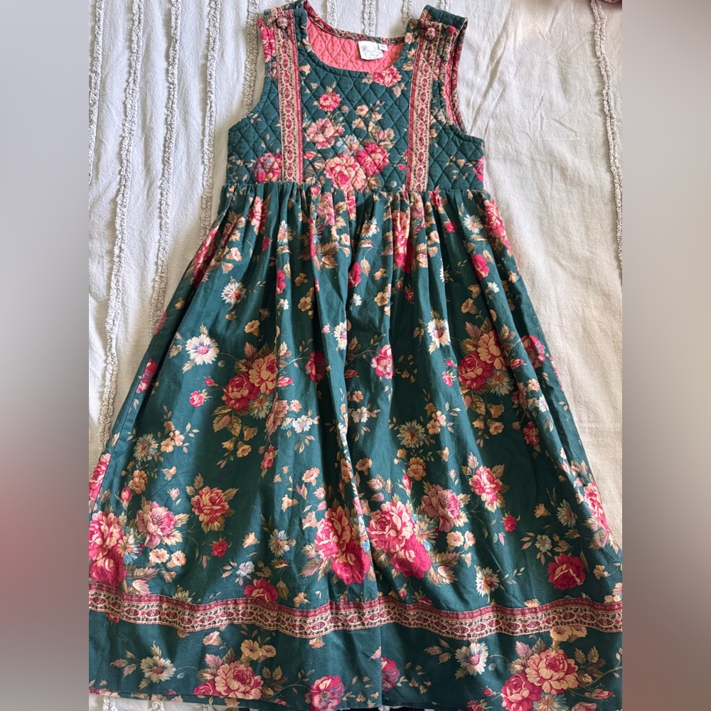 Vintage 100% Cotton Vera Bradley Designs Girls Dress Size L